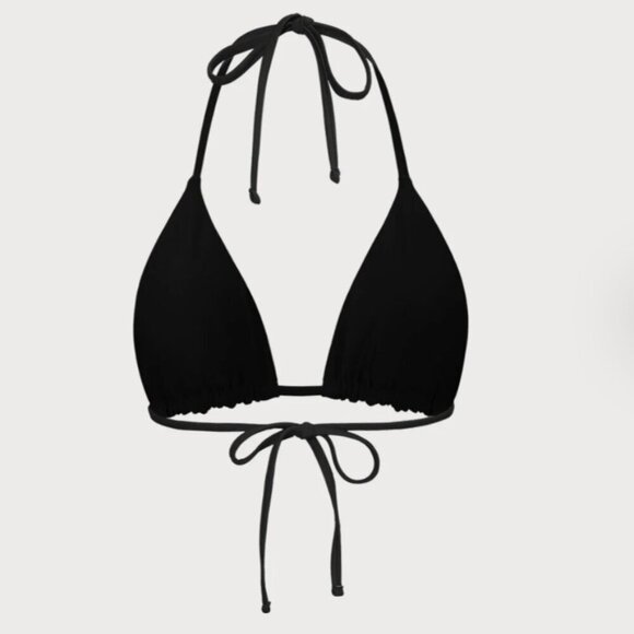 BERLOOK ECONYL® Black Halter Triangle Bikini Top ONLY 63 - Picture 7 of 10